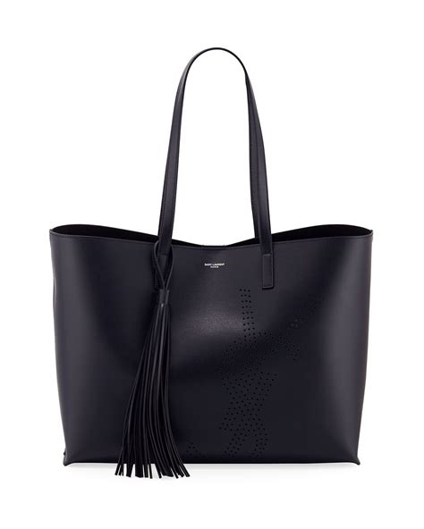 saint laurent perforated ysl shopping tote|ysl handbags.